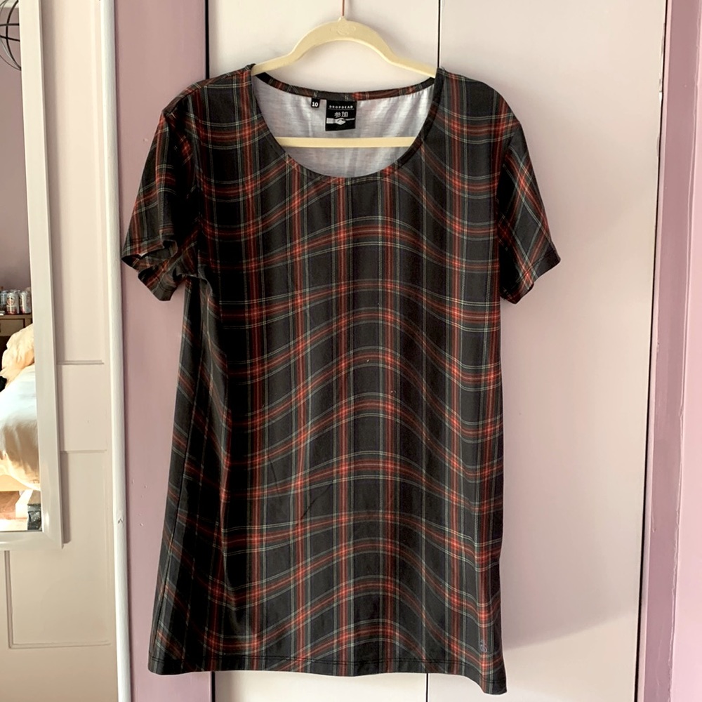 Drop Dead Plaid T-Shirt Dress